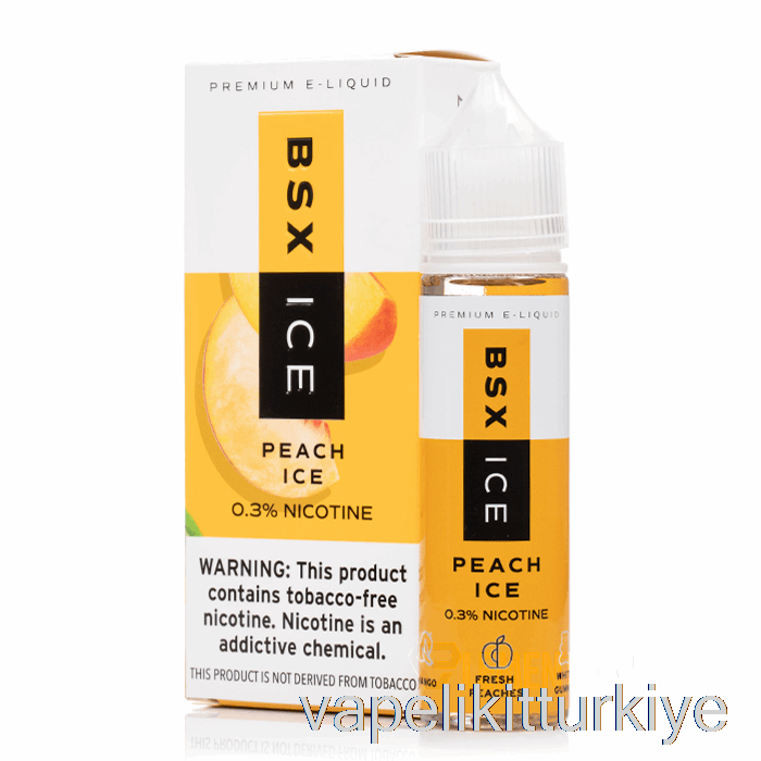Vape Likit şeftali Buz - Bsx Buz - 60ml 3mg